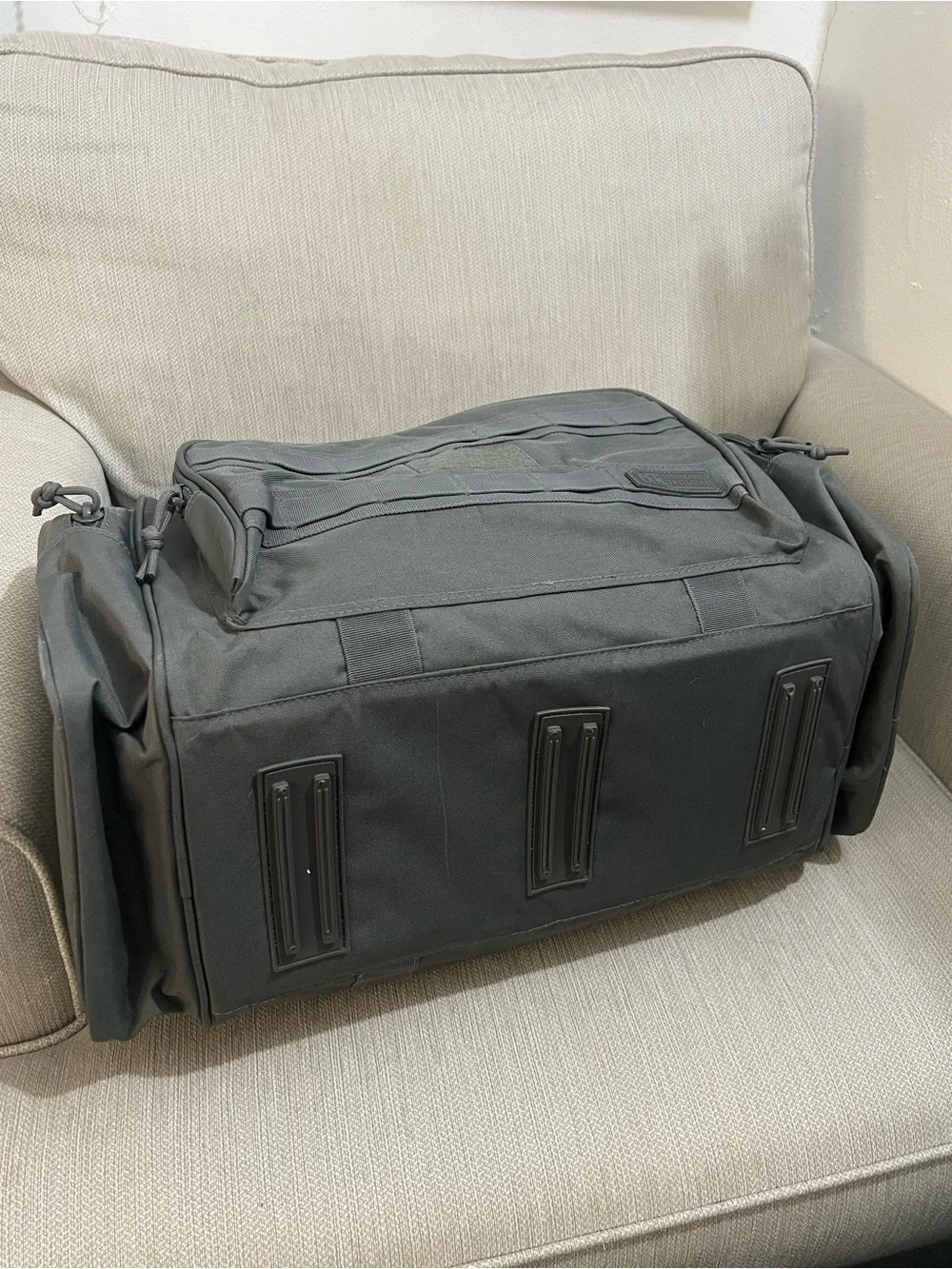 Gray Tactical Duffel Bag - Men Bags
